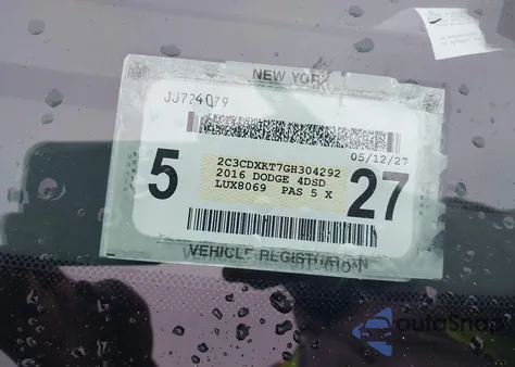 2016 Dodge Charger Police z USA, uszkodzony, nr VIN 2C3CDXKT7GH304292